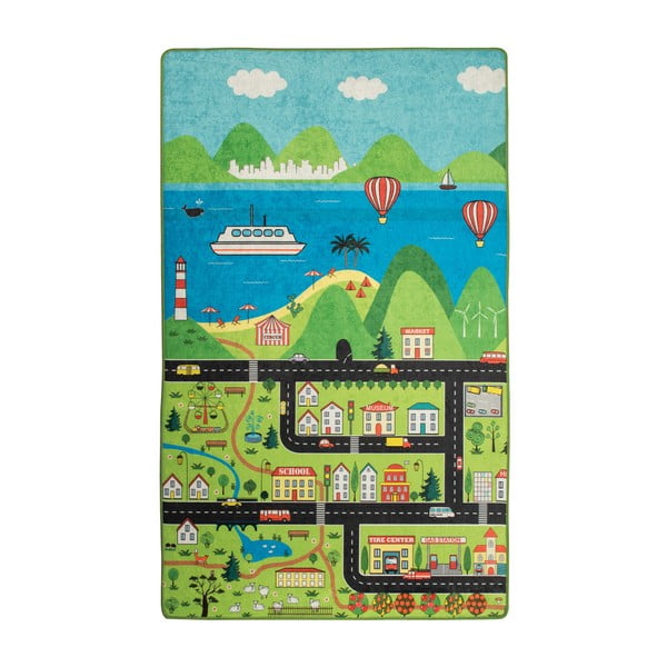 Tappeto per bambini Happy City, 140 x 190 cm - Unknown