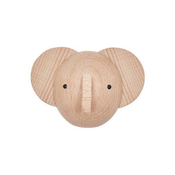 Gancio da parete di colore naturale in faggio massiccio Elephant – OYOY Mini