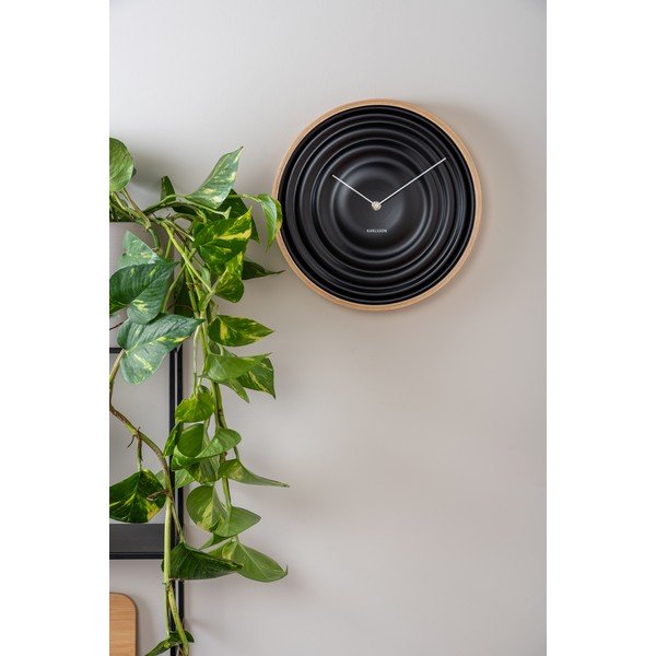 Orologio da parete nero Ribble, ø 31 cm - Karlsson-image-1