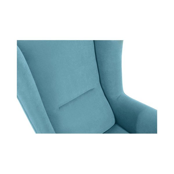 Poltrona blu petrolio Bruno Velor - Max Winzer-image-2
