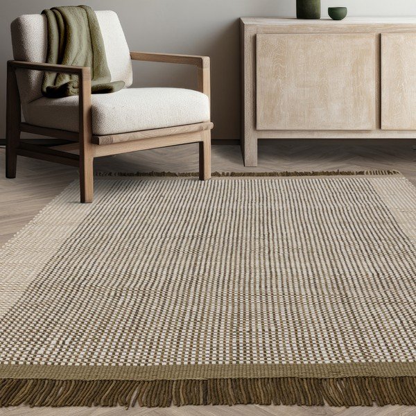 Tappeto in lana marrone chiaro tessuto a mano 200x290 cm Avalon - Asiatic Carpets-image-1