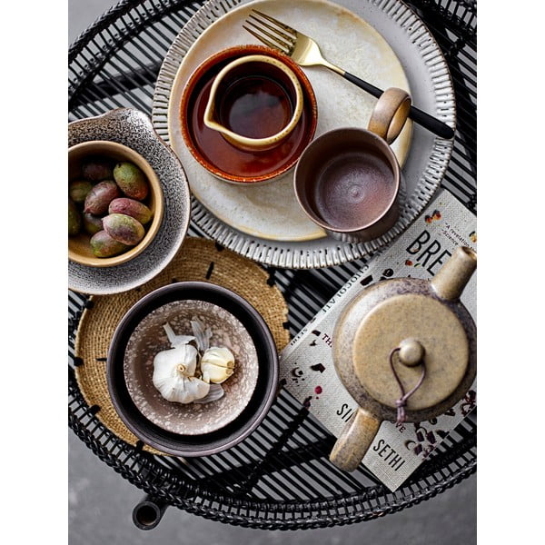 Ciotola in gres grigio e bianco , ø 16,5 cm Thea - Bloomingville-image-4