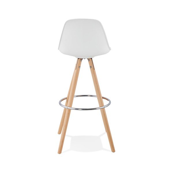 Sgabello da bar bianco, altezza seduta 74 cm Anau - Kokoon-image-4