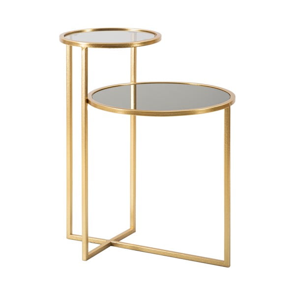 Tavolino rotondo in oro 40x50 cm - Mauro Ferretti-image-2