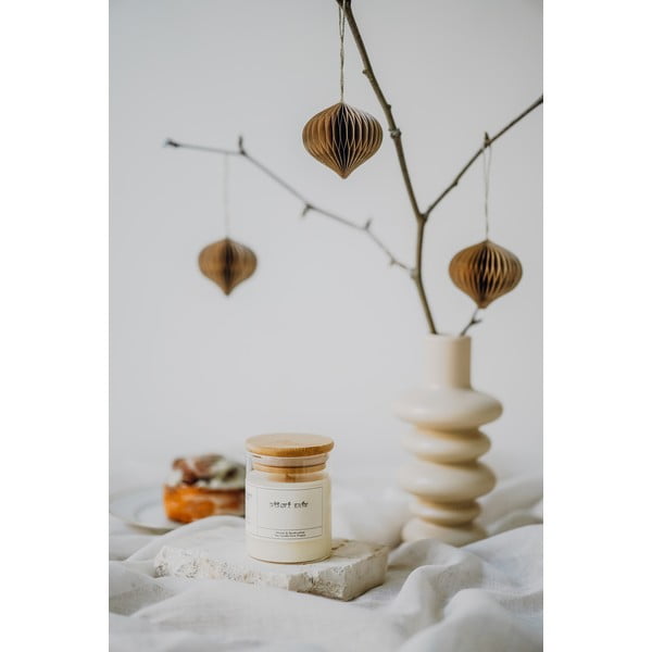 Candela in cera di soia profumata tempo di combustione 40 h #73 Pumpkin Cream – Perfumed Prague-image-2