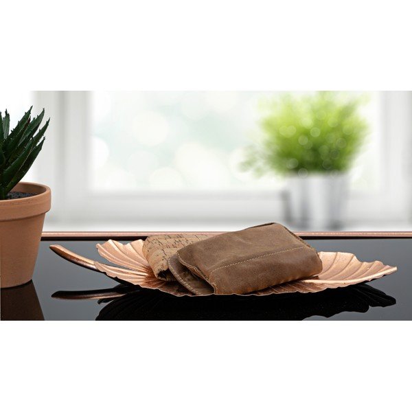 Vassoio decorativo in metallo Leaf - Mauro Ferretti-image-1