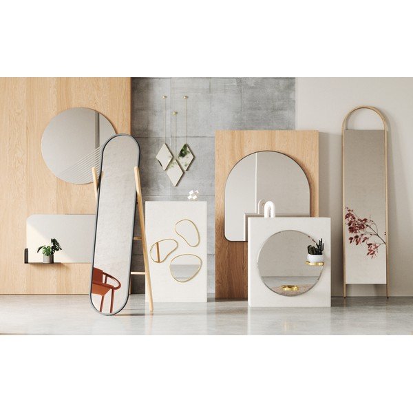 Specchio da terra con cornice in legno 45x196 cm Bellwood - Umbra-image-4