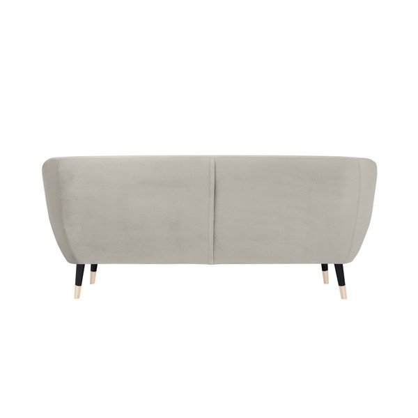 Divano crema con gambe nere Amelie, 188 cm - Mazzini Sofas-image-4