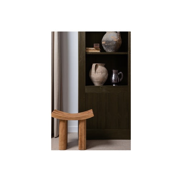 Libreria marrone in pino massiccio 78x230x37 cm Yumi – WOOOD-image-1