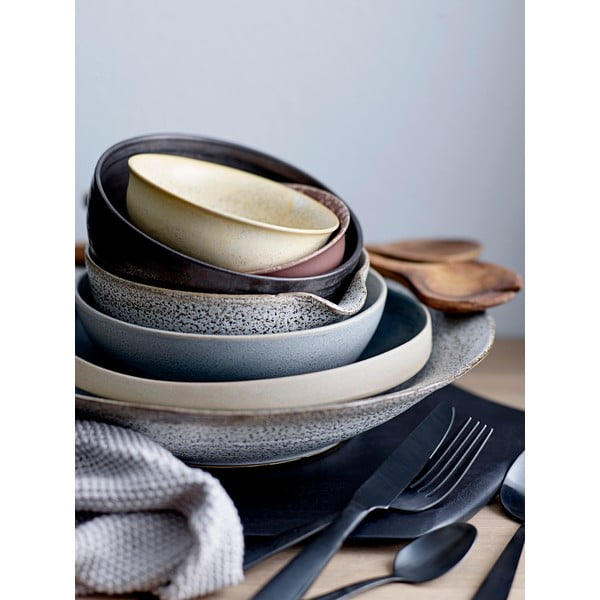 Set di posate da 4 pezzi in nero Posate Eleganza - Bloomingville-image-2