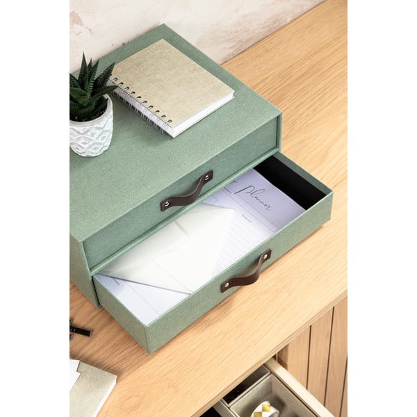 Organizer verde in cartone per cassetti Birger Canvas Paper Laminate – Bigso-image-2