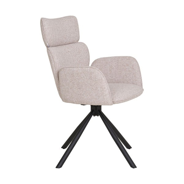 Set di sedie da pranzo beige in imbottito con braccioli 2 pz Cordoba – House Nordic-image-3