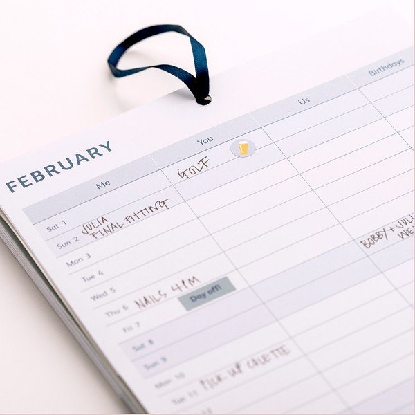 Calendario per coppie 13 p. Birds - Busy B-image-2