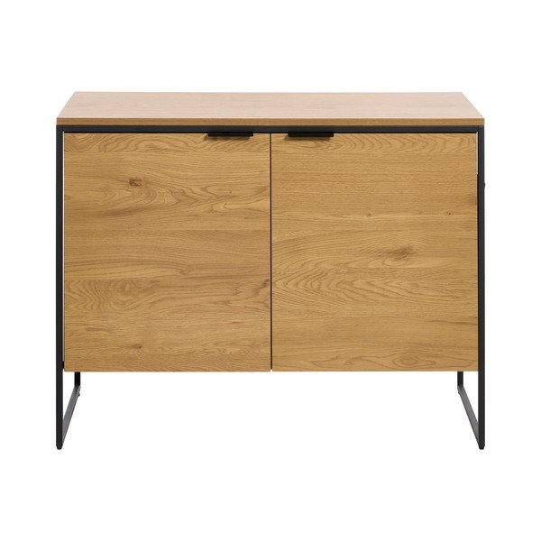 Cassettiera di colore naturale con effetto rovere 104,5x80x45 cm Cesura – Unique Furniture