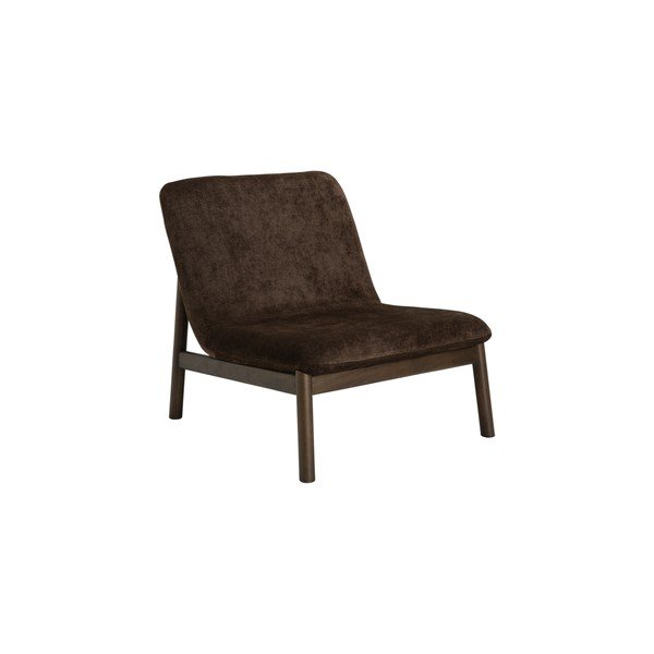 Poltrona marrone con rivestimento in ciniglia Puffi – Ellos Home