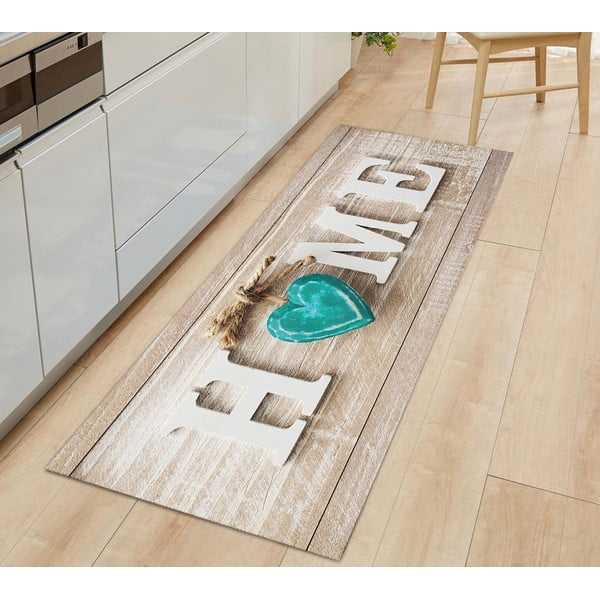 Runner marrone chiaro lavabile 80x200 cm Home - Oyo Concept-image-1