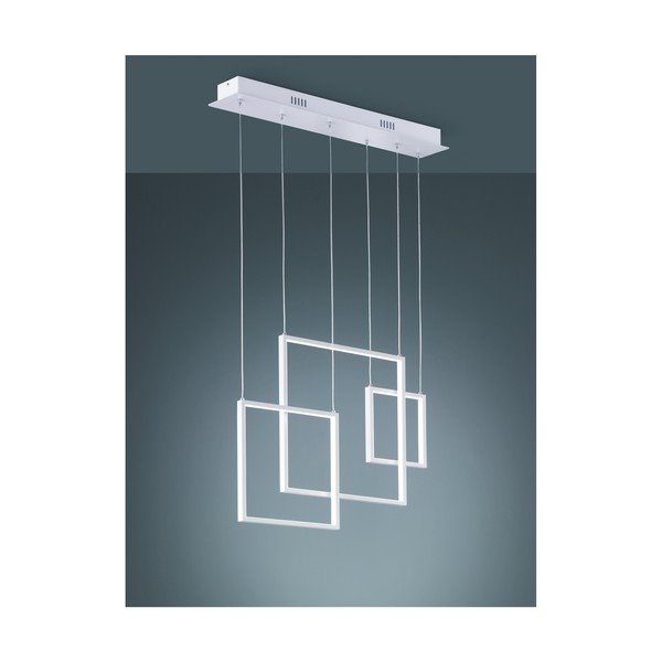 Apparecchio a sospensione LED in metallo bianco Tucson, 150 cm - Trio-image-1
