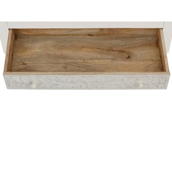 Armadio in legno di mango color crema 180x40 cm Kalhana - Støraa-image-4