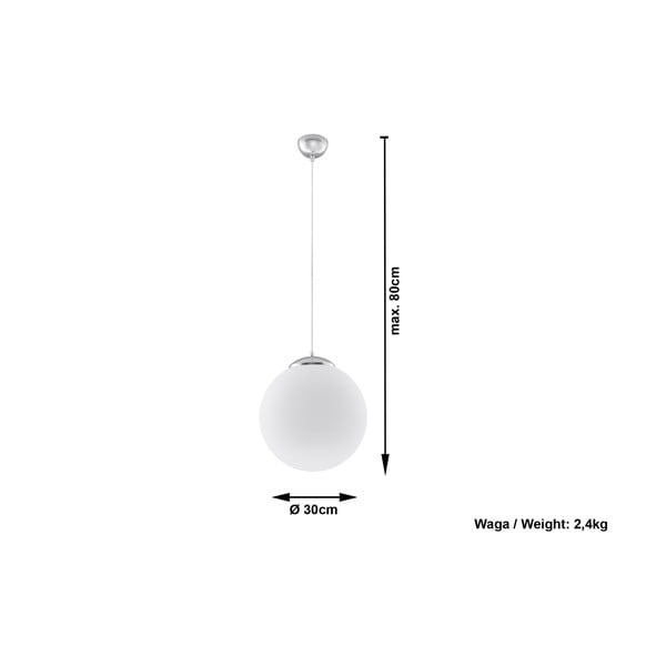 Apparecchio da soffitto bianco 30 Bianco - Sollux-image-2