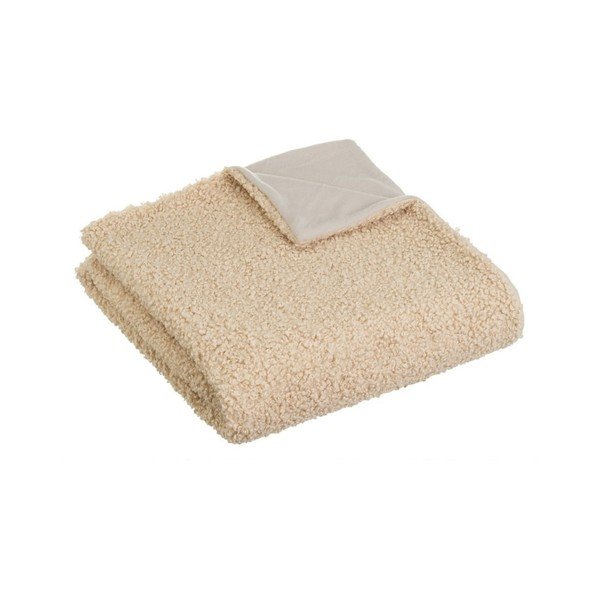 Coperta beige in sherpa 130x160 cm Sherpa – Casa Selección