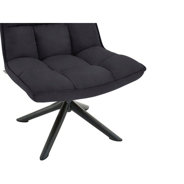 Poltrona girevole grigio antracite Nelly - Støraa-image-4