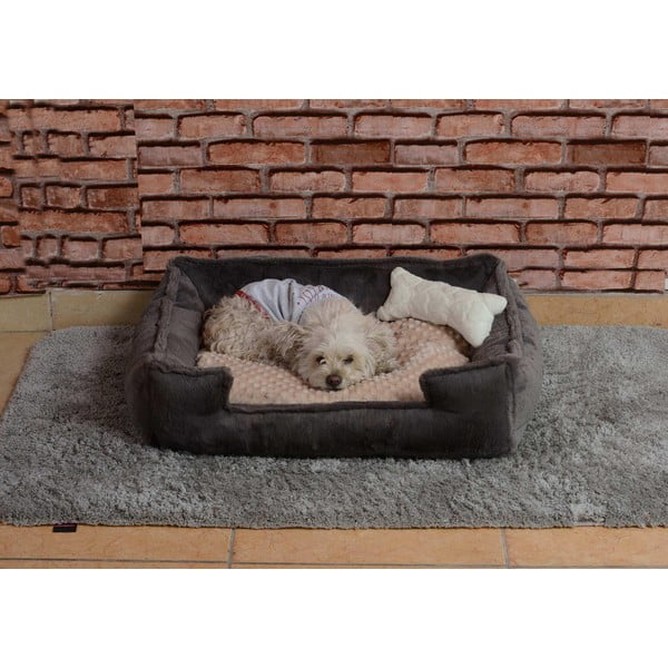 Letto grigio in peluche Nest - Lydia&Co-image-3