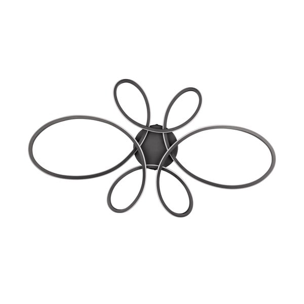 Plafoniera LED nera 45,5x83 cm Fly - Trio-image-4