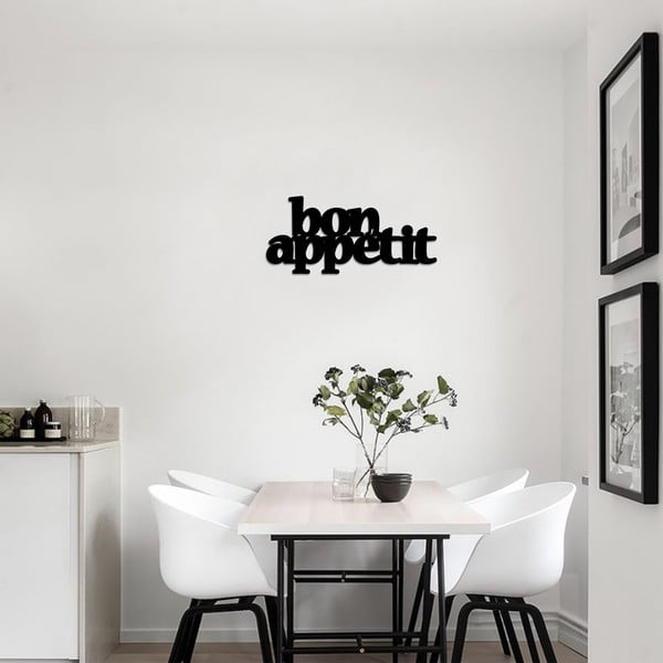 Decorazione murale in metallo 59x27 cm Bon Appetit - Bystag-image-1