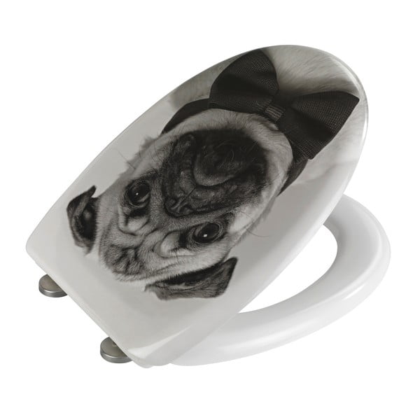 Sedile per wc con chiusura facilitata Pugy, 45 x 38 cm - Wenko-image-1