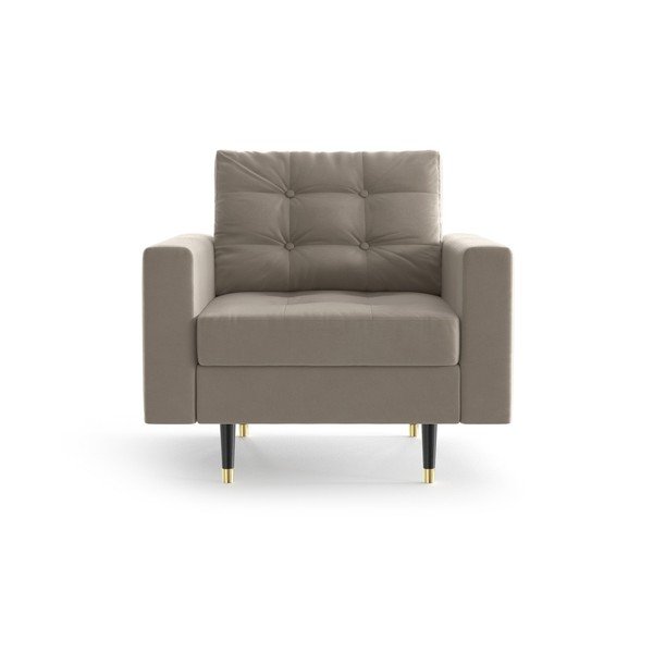 Poltrona in velluto beige Alto - Daniel Hechter Home