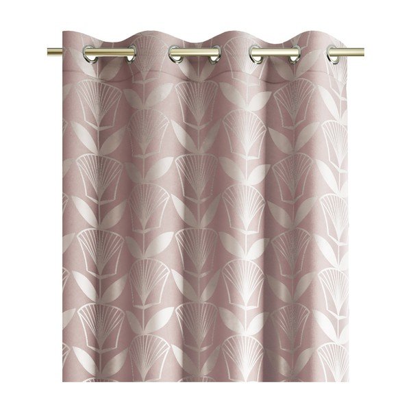 Tenda Floris rosa cipria, 140 x 250 cm Oxford - AmeliaHome