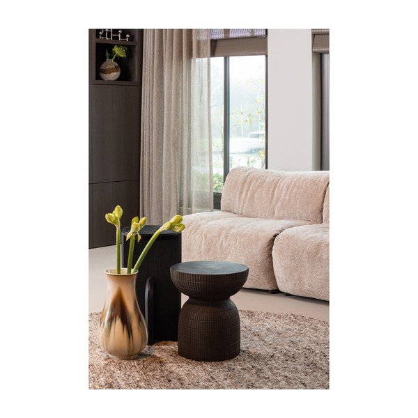 Tavolino rotondo in acacia massiccia ø 30 cm Kioni – WOOOD-image-1