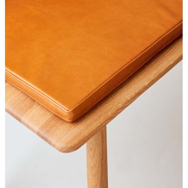 Panca in pelle marrone cognac Elba - Hammel Furniture-image-2