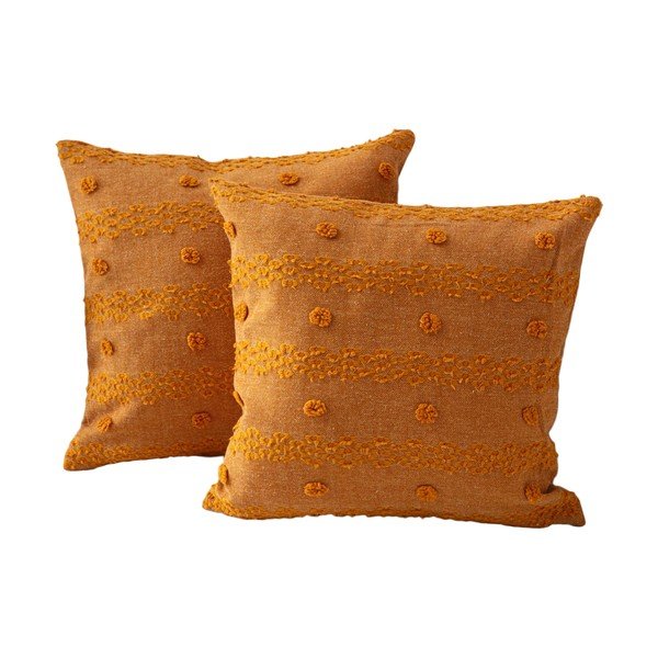 Federe decorative in set 2 pz 43x43 cm Tuffet – Mioli Decor