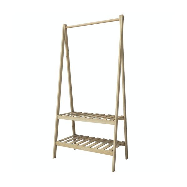 Appendiabiti in rovere decorato in colore naturale Susanne - Kalune Design-image-1
