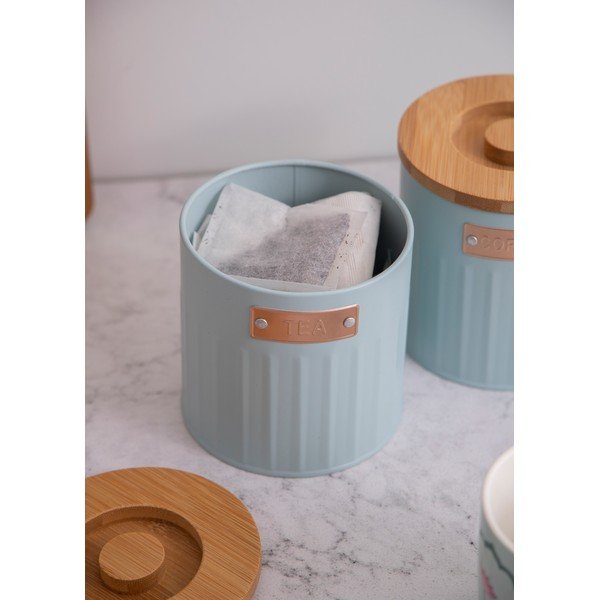 Barattoli da caffè/tè in acciaio in set di 3 pezzi - Kitchen Craft-image-2