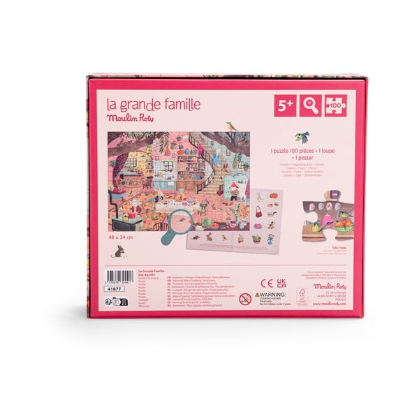 Puzzle La Grande Familie - Moulin Roty-image-1