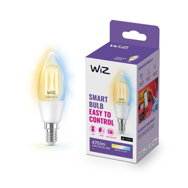 Lampadina smart con filamenti con presa E14, 5 W – WiZ-image-2