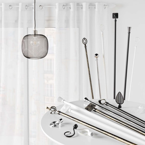 Mantovana estensibile in metallo 120 - 210 cm Tempo - douceur d'intérieur-image-2