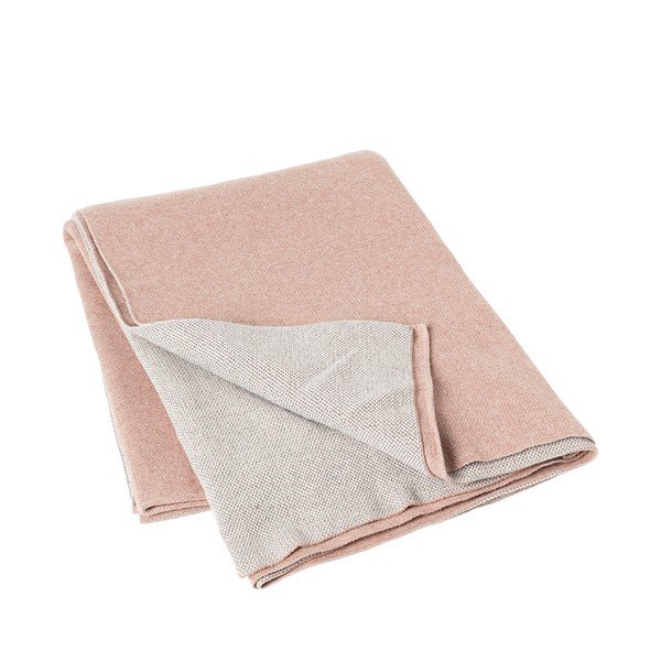 Coperta in cotone rosa, 130 x 170 cm - Blomus