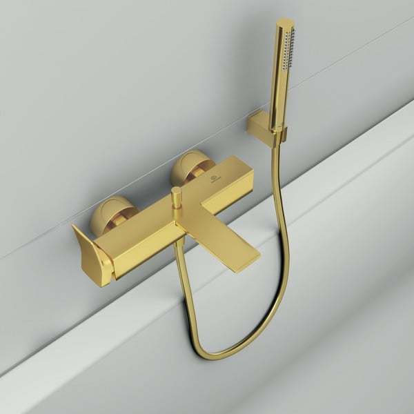 Soffione doccia dorato in metallo IdealRain - Ideal Standard-image-2
