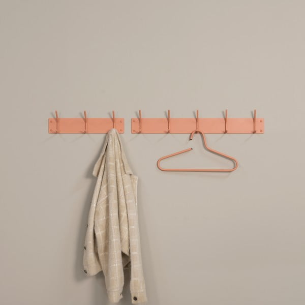 Attaccapanni da parete color salmone in metallo 70 cm Fusion – Spinder Design-image-3