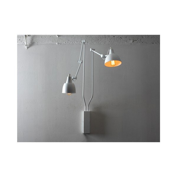 Lampada da parete bianca per 2 lampadine Modulo personalizzato Coben - CustomForm-image-4