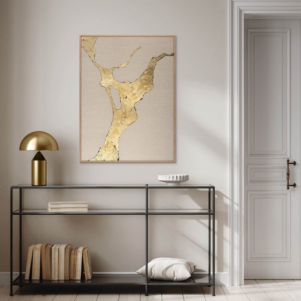 Quadro dipinto a mano 90x120 cm Wild Horizon Gold - Malerifabrikken-image-1