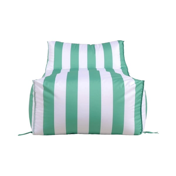 Pouf da giardino bianco e verde – Bonami Essentials-image-1