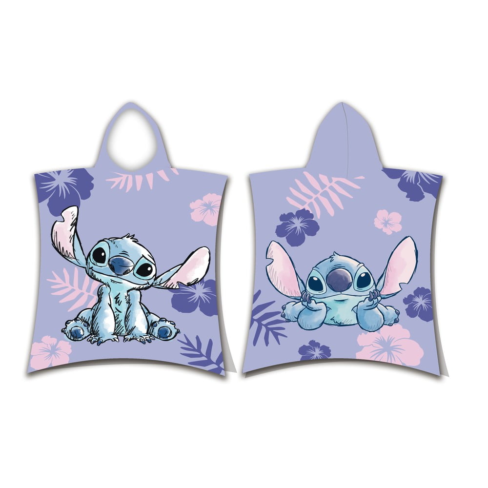 Accappatoio per bambini in spugna viola Lilo and Stitch - Jerry Fabrics | Accappatoi per bambini