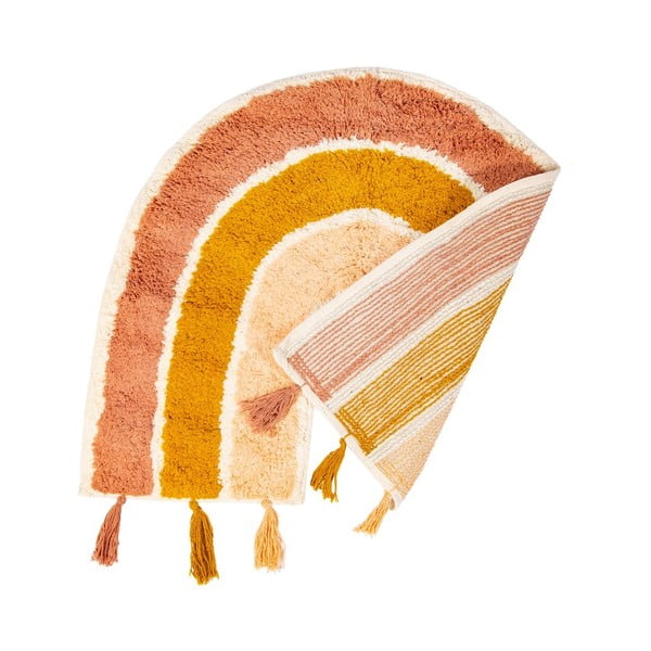 Tappeto in cotone arancione e rosa per bambini , 50 x 60 cm Earth Rainbow - Sass & Belle-image-2