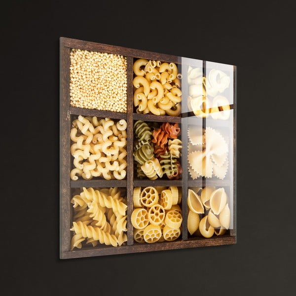 Dipinto su vetro 30x30 cm Pasta Box – Styler-image-4