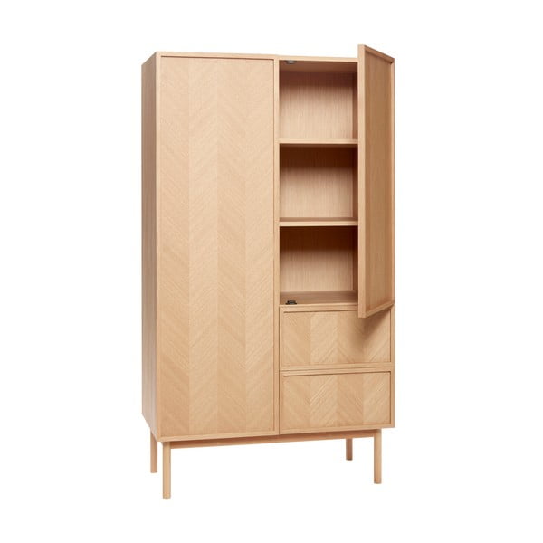 Armadio in rovere 100x180 cm Herringbone - Hübsch-image-3