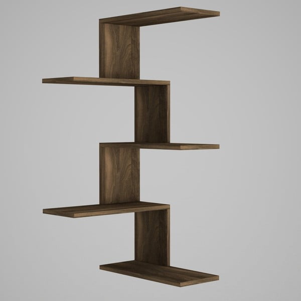 Mensola angolare marrone Caniko - Woody Fashion-image-3